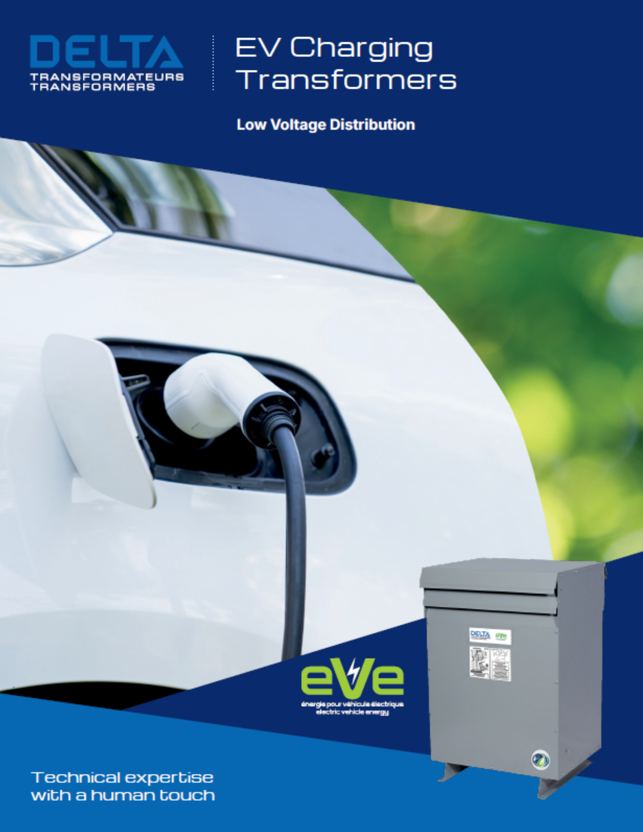 EV charging transformers brochure cover