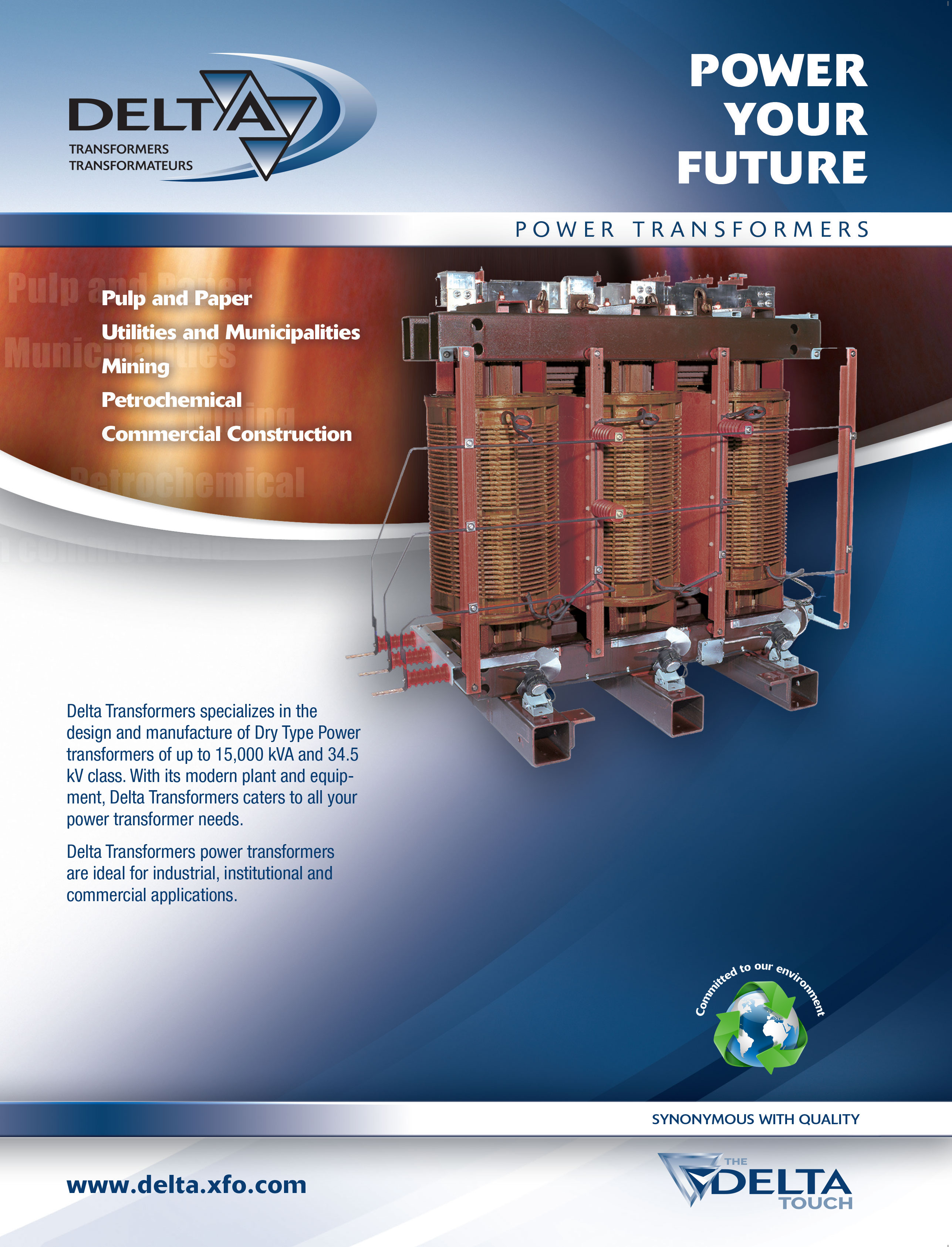 Medium voltage transformers brochure cover